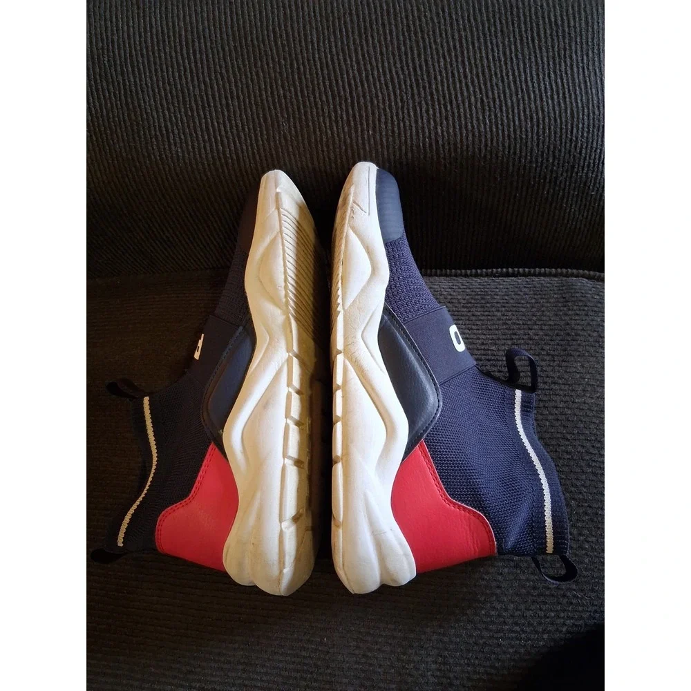 Polo Ralph Lauren Channing‎ Bootie Men's 7 Blue Red Slip On Boots